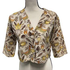 Vintage Hand Woven Crop Top